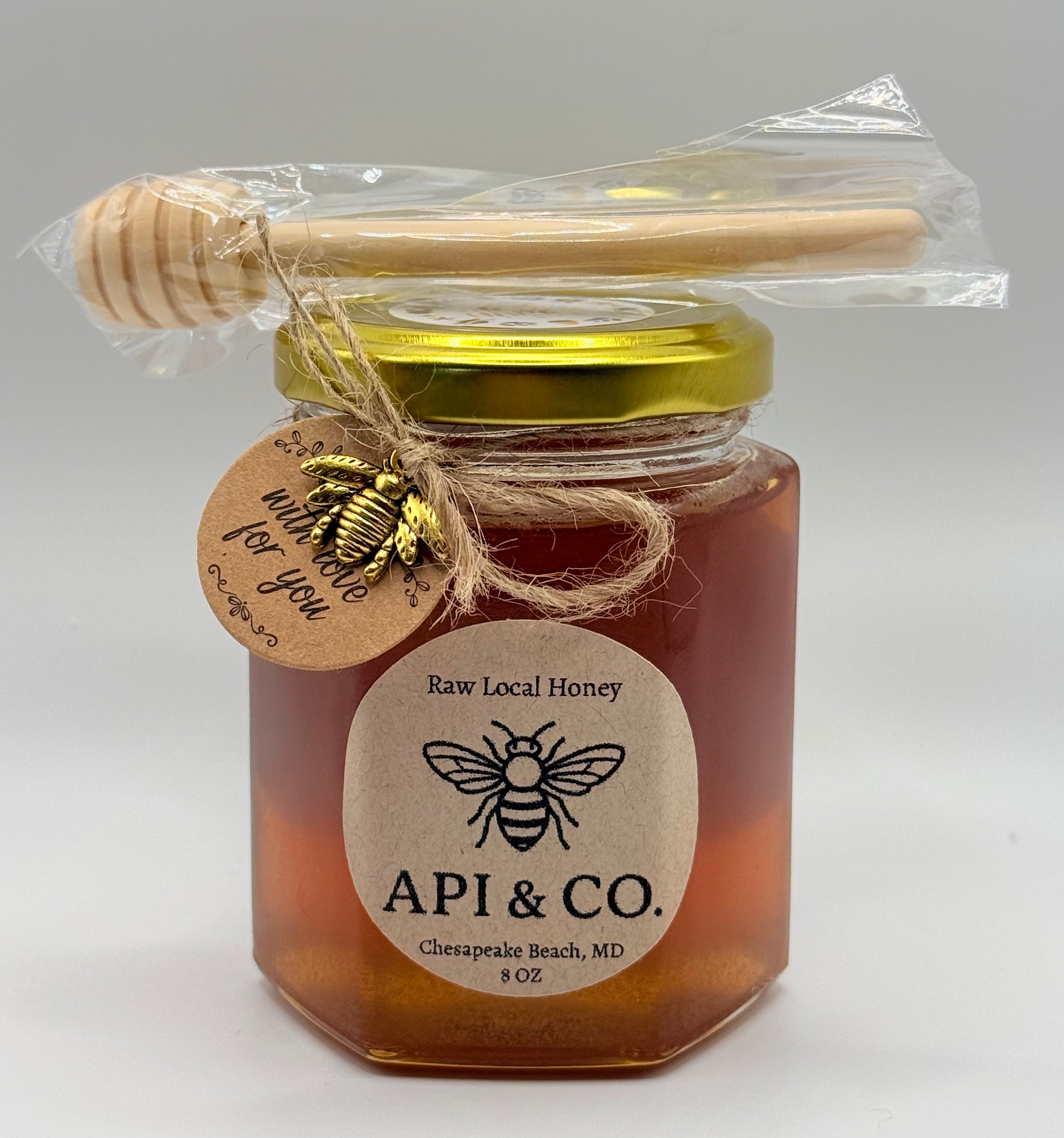 100% Raw Natural Local Honey - Chesapeake Beach, MD (8 oz)